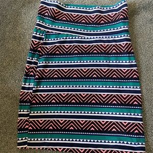 Aztec Print Pencil Skirt